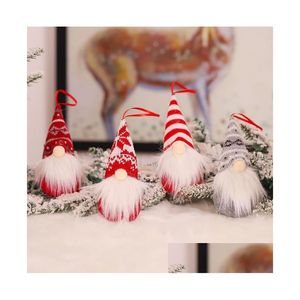 Decorações de Natal Feliz Papai Noel Sueco Sem Rosto Gnomo Boneca de Pelúcia Enfeites Feitos à Mão Elf Brinquedo Casa de Férias Decoração de Festa Presente Gota De Dh0M3