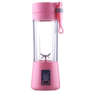 Entsafter Tragbare 4 Klingen Elektrischer Saft Obst Mixer Tasse Flaschenmixer Smoothie USB Wiederaufladbar für Fitnessstudio Reisen A