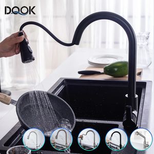 Kitchen Faucets Kitchen Faucet Black Kitchen Tap Pull Out Kitchen Sink Mixer Tap Brushed Nickle Stream Sprayer Head Chrome Kitchen Water Tap 230729