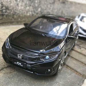 Diecast Model Cars Alloy Model Car 132 Diecast Miniature Honda Civic Sedan TypeR JDM Metal Vehicle Collectible Christmas Children's Gift Boy Toys x0731