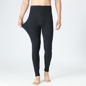 Мужские брюки 2023 Осень и зима Высококачественные теплые шерсть Слушая мужская слабая эластичные брюки