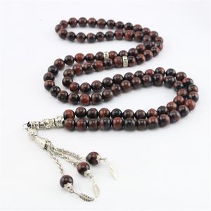 Tênis Redondo Forma 99 Contas de Oração Rosário Muçulmano Islâmico Tasbih Frisado Strand Pulseira Islam Turquia Mohammed Mulheres Homens268f