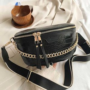 Hbp Crossbody Bags Evening Bag Pattern Female Fanny Pack Designer Leather Shoulder s for Women Fashion Chain Waist Packs Luxury Ladies Belt 220811