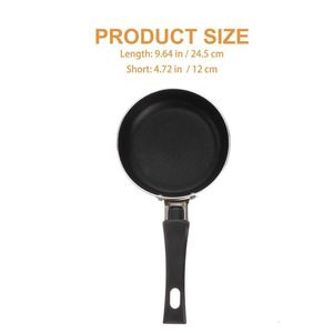 Pans 1pc Mini Non Stick Fry Pan Round Griddle Nonstick Frying Aluminium Egg Pancake Saucepan 12cm Random Color 230731