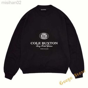 Men's Hoodies Sweatshirts White Black Letter Print Cole Buxton Pullover Hoodies Men Women Best Quality High Street Sweatshirts HKD230731