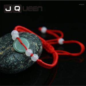 2020 г. Ручная веревка ручной работы для мужчин Женские подарки Lucky Bracelets Bangles Red String с Jadeite Stone1308A