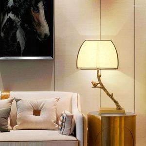 Bordslampor lampa kreativa och mysiga sovrum sovrum enkel modern el rum dekoration varm ljus kinesisk