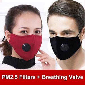Maschera unisex PM2.5 Anti-poltini e influenza, gassosi per la faccia di fumo 2 pcs cuscinetti filtri a carbone attivo Respiratore di protezione riutilizzabile