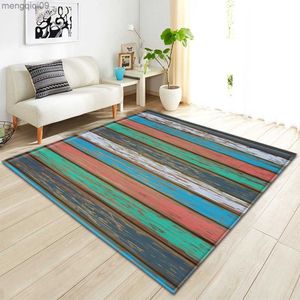 Tapetes Sala de Estar Tapete de Decoração de Quarto de Crianças Tapete para Casa 3D Grão de Madeira Crianças Tapete Antiderrapante Corredor Piso Tapete de Quarto Tapis Chambre R230731