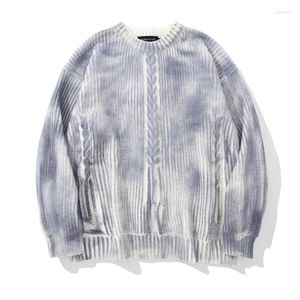 Maglioni da uomo Manica lunga Stile giapponese Modello tie-dye Hiphop Oversize Streetwear Uomo Abbigliamento invernale Uomo 2023 Pullover Top