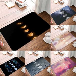 Carpets Moon Eclipse Rugs for Living Room Home Decor Bedroom Area Soft Carpet Entrance Doormat Home Children's Room Floor Mat Alfombra R230731