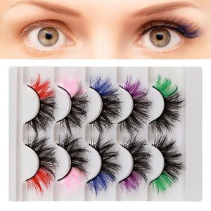 False Eyelashes Women Makeup Eyelash 5-Pair Long Thick Artificial Daily Tool Dramatic Eye Lash Extensions For Stage Shows