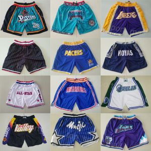 Männer Team Sport Basketball Shorts Kordelzug Tasche Hose HipPop Reißverschluss Fly Wear Jogginghose Justdon Just Don Kurze Hosen Brandon Miller Marcus Smart Ausar Thompson