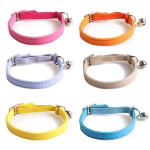 Macaron Color Cute Dog Collars Classic Design Pet Cat Dog Kołnierze Indoor Outdoor Trwałe schnauzer perskie kot