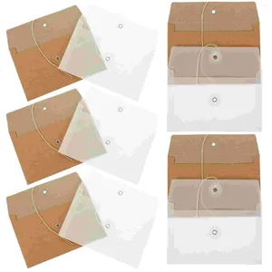 Present Wrap Card Case Wedding Invitation Letter Kuvert Western Style Litmus Paper Parchment Jackets Hälsning Student Blank