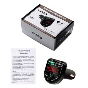 Bluetooth Car Kit Mp3 Bluetooth-compatible 5 0 Hands Phone Player Music Card Audio Receiver Fm Transmitter Dual USB Fast Charg199I