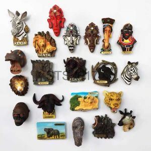 Magneti Frigo Magneti Frigo 3d Africano Docor Kenya Umanità Animale Turismo Souvenir Adesivi Frigorifero Originale Ecologico Ethos Idea Regalo x0731