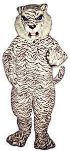 BLUE-EYED WHITE TIGER halloween Mascot Costumes Cartoon Character Outfit Suit Xmas Outdoor Party Outfit Adult Size Promotional Advertising Clothings