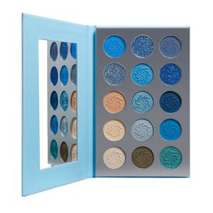 Lidschatten Blaue Lidschatten-Palette DE'LANCI 15 Farben Baby-Make-up-Set Matte Palette Maquillag Yeux Shimmer Hochwertige Lidschatten-Palette 230731