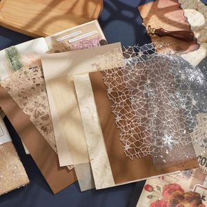 SHEETS A5 Creative Mesh Gaze Special Material Paper Bag Memo Pad DIY Journal Scrapbooking Decoration Notes Stationery Stationery