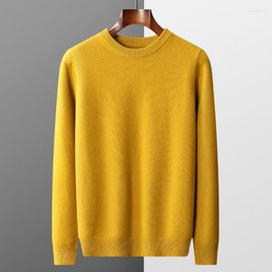 Men's Sweaters Autumn/Winter Korean Pure Wool Cold Blouse Warm Soft Sweater Round Neck Fashion Pullover