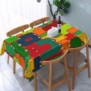 Tovaglia Jigsaw Frogs Rettangolare Sala da pranzo Mat Tovaglia per tessuti per la casa Decorazioni per la cucina Impermeabile