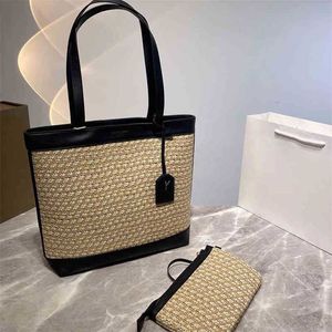 Shopping Bags Women Large Capacity Woven Handbag Designer Handbags Vintage Vacation Beach Bag Crossbody Purses 220721