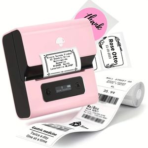 Phomemo Label Maker- M221 Label Maker Machine 3 Inch BT Thermal Barcode Printer For Small Business/Home Use, For Barcode, Address, Logo, Mailing, Stickers