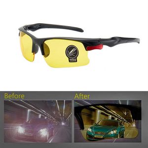 Gece Görme Gözlükleri Koruyucu Dişliler Güneş Gözlüğü Gece Görme Sürücüleri Goggles Sürüş Gözlükleri İç Aksesuarlar Anti Glare236K