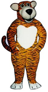 Costumi mascotte TIGRE SORRIDENTE Costume da personaggio dei cartoni animati Abito da festa all'aperto di Natale Abbigliamento pubblicitario promozionale per adulti