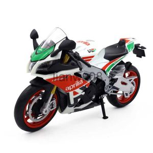 ダイキャストモデルカー112スケールビークルメタルモデルイタリアブランドモーターApriria RSV4 Diecast Motorcycle Alloy Toys Collection for Kids Gifts X0731