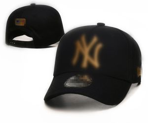 Klasyczna najnowsza męska litera luksusowa czapka męska NY NY Baseball Cap Men's Men w stylu 20 -kolorowy runda damska regulowana wielokolorowa czapka N4