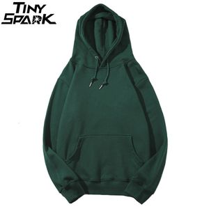 Men's Hoodies Sweatshirts Plain Green Hoodie Sweatshirt Men Pullover Autumn 2023 Streetwear Korean Harajuku Hooded Casual Black White 230731