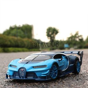 Diecast Model Cars 124 Bugatti Vision GT Metal Alloy Car Model Diecast Toy Vehicles Car Model High SimulationミニチュアスケールチルドレントイギフトX0731