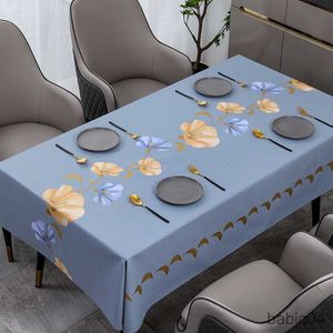 Toalha de Mesa Mesa de Cozinha Decoração de Casamento Tecido Impermeável Escrivaninha Vento Nordic Retangular Toalha de Mesa de Centro Tapete Tapete R230731