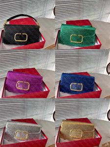 Designer Bag V Women's Chain Colorful äkta läderhandväska axel kvinnor handväskor messenger mode lyxväskor kvinna väska