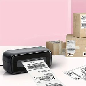 Versandetikettendrucker, Thermodrucker für den Versand von Blattpaketen, Hochgeschwindigkeits-Etikettendrucker im Format 4 x 6 Zoll für kleine Unternehmen