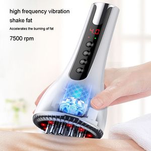 Other Massage Items EMS Gua Sha Scraping Body Slim Massager Infrared Therapy Anti Cellulite Fat Beauty Dredging Warm Brush Electro Stimulator 230728