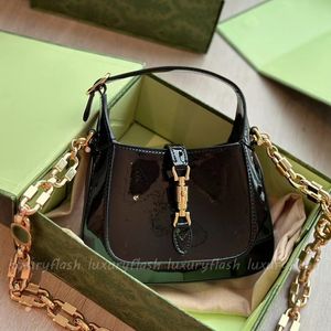 Bayan tote çanta çanta mini çapraz çantalar tasarımcı moda patent tek omuz kalın elmas zincir çanta bayanlar totes 1961 serisi