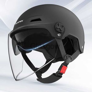 Caschi moto Casco moto 3C Uomo Donna Casco elettrico a doppia lente Casco quattro stagioni Ventilazione confortevole Casco di sicurezza regolabile x0731