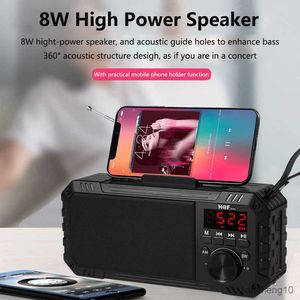 Portable Speakers Powerful Portable Wireless Bluetooth-compatible Column Bass Subwoofer Card Speakers FM Receiver/Radio FM AM R230731