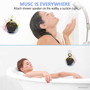 Portable Speakers Mini Bluetooth Bathroom Waterproof Audio Player Wireless Shower Speakers Light FM Radio for Mobile Phone R230731