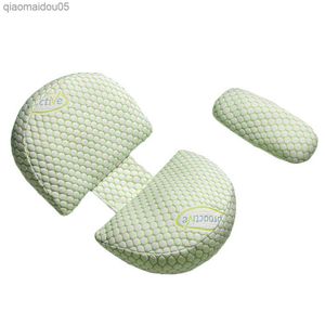 Multifunctional U-Shape Pregnancy Pillows Soft Side Sleeping Body Cushion for Pregnant Women Solid Nursing Pillow L230712