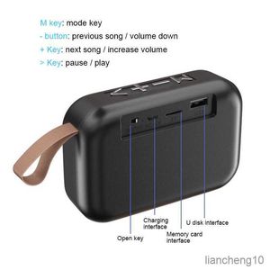 휴대용 스피커 Bluetooth 무선 연결 휴대용 야외 스포츠 오디오 스테레오 지원 카드 휴대폰 Universal R230731