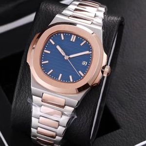 2019 Nya 19 färger Mens Luxury Watch Automatic Movement Glide Sooth Second Hand Sapphire Glass Silver and Gold Wristwatch274h