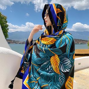 Eşarplar Tasarımcı Yaz İnce Uzun Eşarp Kadınlar Seçimi Pamuk Keten El Hisset Kadın Boyun Bayanlar Şallar Seyahat Battaniyesi