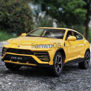 Druckguss-Modellautos 124 URUS SUV Legierung Sportwagen Modell Druckguss Metall Offroad-Fahrzeuge Automodell Simulation Sound Licht Sammlung Kinderspielzeug Geschenk x0731