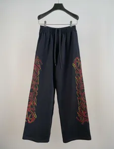 Męskie spodnie plus rozmiarowe haftowane i wydrukowane letnie zużycie w stylu polarnym z czystą bawełną 33tg