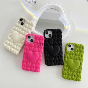 Cell Phone Cases 3D Love Silicone Phone Case For iPhone 14Pro Max Cartoon Soft Rubber 14/13/12/11 Pro Mobile Cover Cute Women Girly Liked x0731