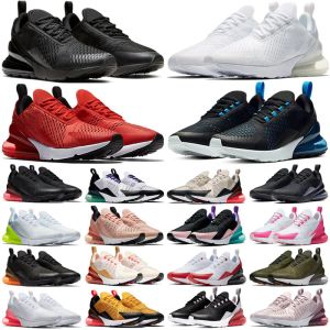 270 Koşu Ayakkabıları 2022 Yeni Erkek Kadın Tasarımcı Spor ayakkabıları 27c Üçlü Beyaz Siyah Donanma Bule Serin Gri Volt Eğitmenleri Spor Ayakkabıları Eur 36-45